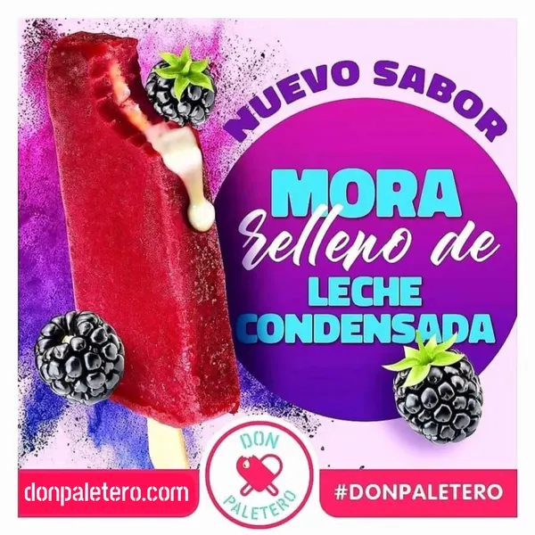 Mora Rellena de Leche Condensada